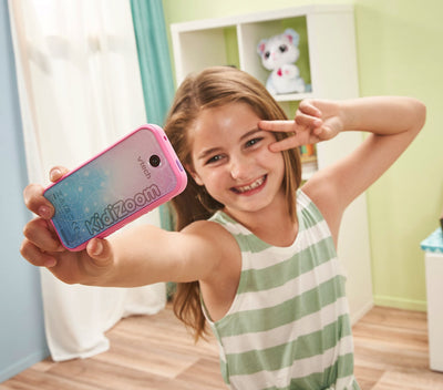 VTech KidiZoom Snap Touch pink – Kinderkamera im Smartphone-Format mit Touchscreen, Bluetooth, Selfie- und Videofunktion, Effekten und vielem mehr – Für Kinder von 6-12 Jahren