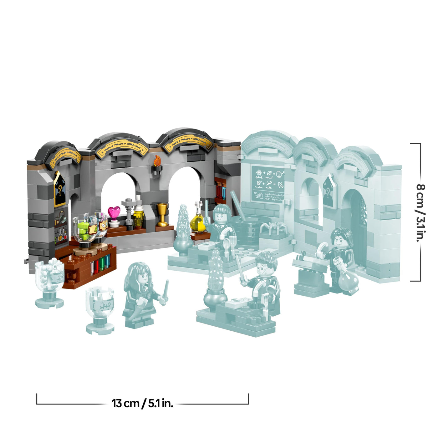 LEGO Harry Potter Schloss Hogwarts: Zaubertrankunterricht, Fantasy-Spielzeug, baubares Klassenzimmer, Geschenkidee für Jungen, Mädchen und alle Fans, mit Hermine Granger und Severus Snape 76431