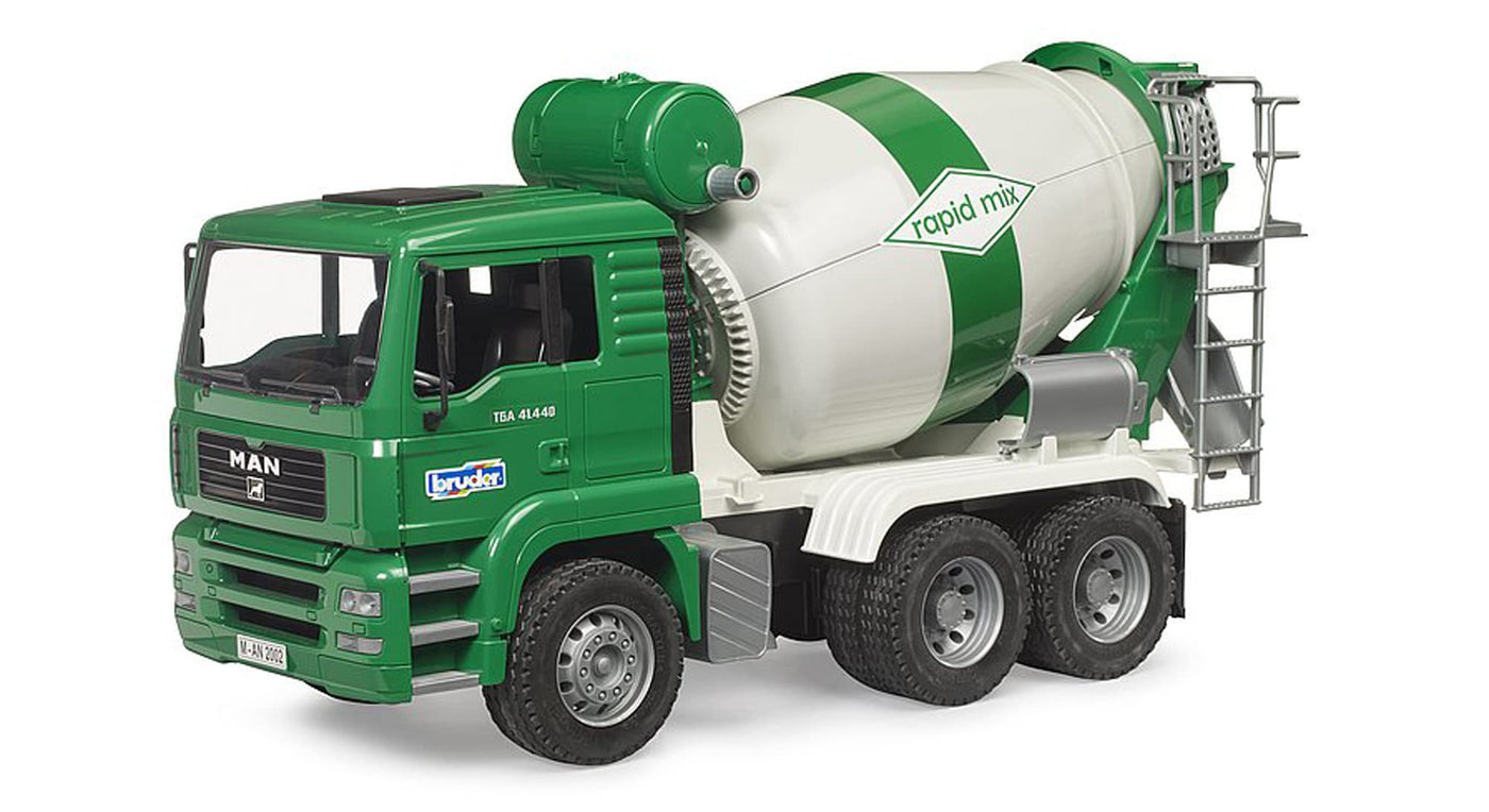 bruder 02739 - Man TGA Betonmischer - 1:16 Fahrzeuge, Betonmisch LKW, Lastwagen, Transporter, Mischwagen, Baufahrzeug
