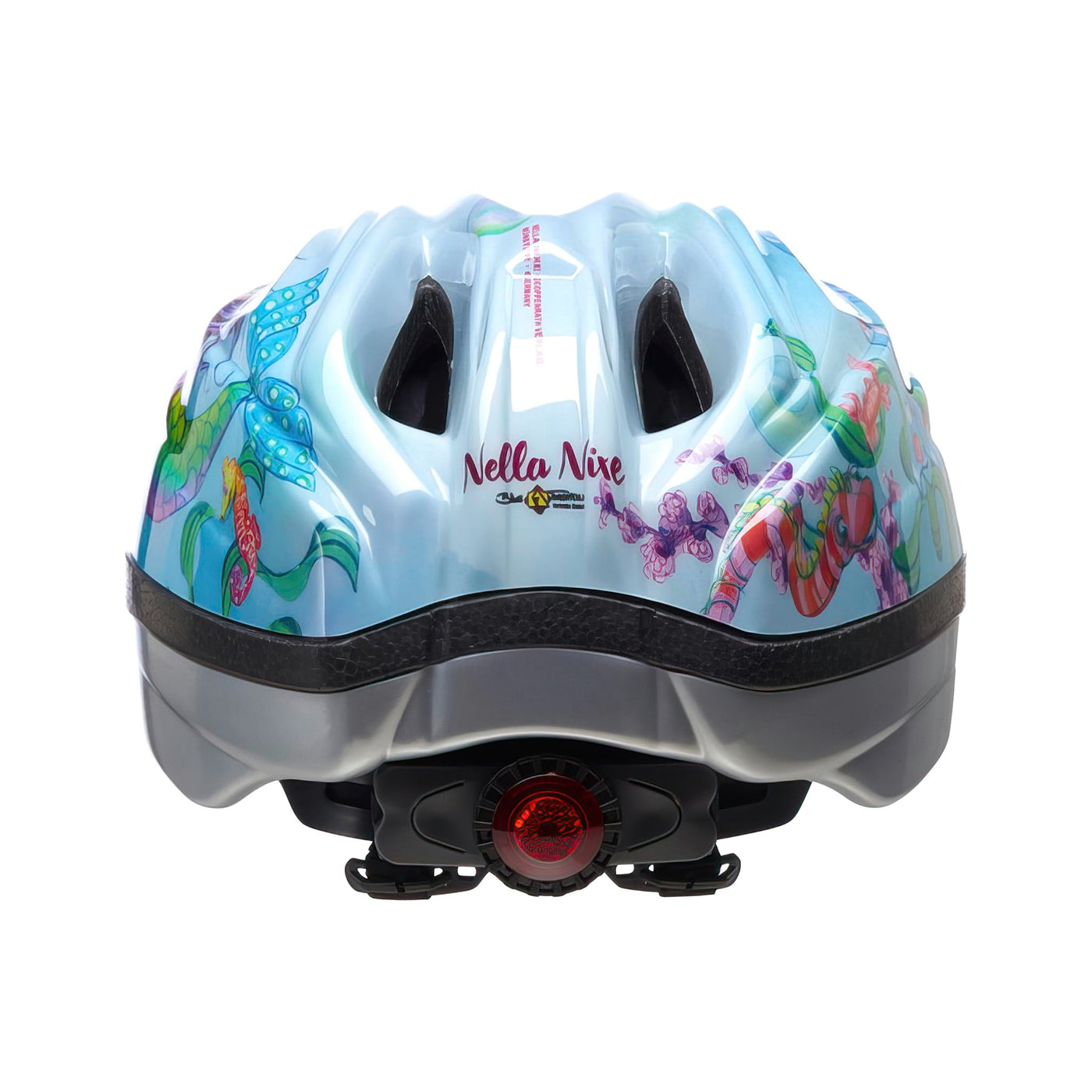 Meggy II Originals Kinder Fahrradhelm, Made in Germany, mit LED-Rücklicht, nur 220g, QUICKSAFE Verstellsystem und Insektenschutz