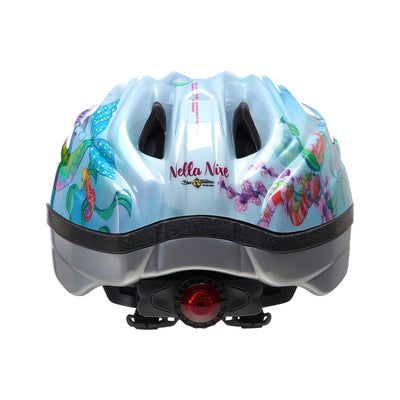Meggy II Originals Kinder Fahrradhelm, Made in Germany, mit LED-Rücklicht, nur 220g, QUICKSAFE Verstellsystem und Insektenschutz