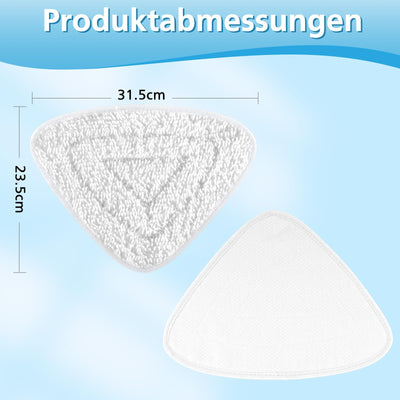6 Pack für Vilead Steam Plus Dampfreiniger Ersatzbezug Kompatibel mit vileda Steam Dampfreiniger Ersatzbezüge und Vileda Steam PLUS Dampfreiniger, Tücher für vileda Bodenwischer Ersatzbezug