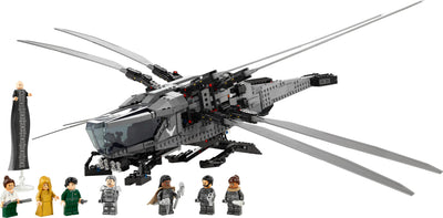 LEGO 10327 Icons Dune Atreides Royal Ornithopter, Set zum Sammeln für Erwachsene, Film-Geschenk für Männer, Frauen und Fans, Modell-Flugzeug mit 8 Figuren, darunter Paul Atreides und Baron Harkonnen