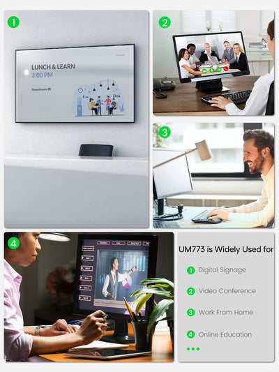 MINIS FORUM Mini PC UM773 LITE, AMD Ryzen 7 7735HS 8-Core-aufrüstbarer 32 GB DDR5/1TB SSD Mini-Desktop-Computer, BT, HDMI/USB4 Anschluss