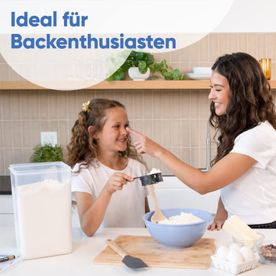 Chef’s Path 6,5L Groß Vorratsdosen Mit Deckel, BPA Frei Luftdichte Aufbewahrungsbox Küche, Fur Müsli Spaghetti Zucker Mehl Aufbewahrung, 2er Behälter, Kreidemarker und Etiketten