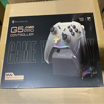 Machenike G5Pro V2 1000HZ PC Controller Wireless für NS/PC/iOS/Android mit Ladestation, Controller PC mit Hot-Swap-fähigem Joystick, optischen Triggern und Mikroschaltern
