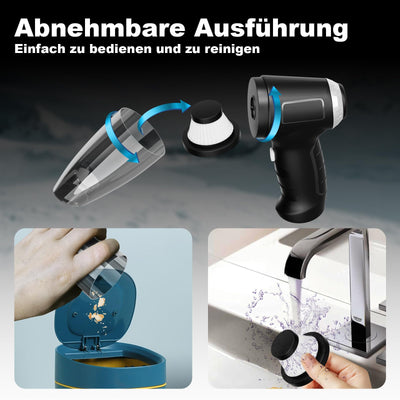 Jingyunali Tragbarer Handstaubsauger - Kabelloser Staubsauger mit 8000PA Saugkraft für Autos, Haus, Haustiere und Enge Räume