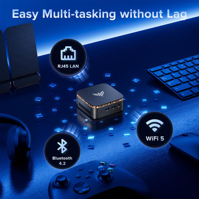 NiPoGi E1 Mini PC Ιntel Alder Lake-Ν N97(bis 3,6 GHz) 16GB DDR4 1024GB SSD, Mini Computer Dual UHD Display 4K@60Hz HDMI 2.0+DP 1.4, Desktop PC mit Gigabit Ethernet/2.4+5G WiFi/BT4.2 für Büro