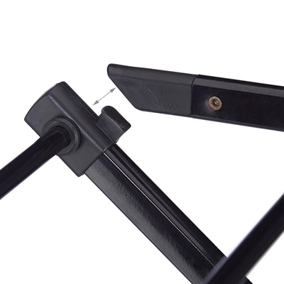 Relaxdays Wäscheständer klappbar, 11 Stangen auf 6 Ebenen, HBT: 105x73x37 cm, ausziehbarer Wäscheturm, Metall, schwarz