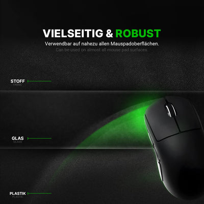 SensoryBoost DPS Glides (2er Set) für Logitech G PRO X Superlight - Ultra Schnell, Abgerundet, Niedrige Reibung, Hochwertig, Langlebig - Ersatz-Mausfüße, Skates - Gaming Maus Upgrade Zubehör
