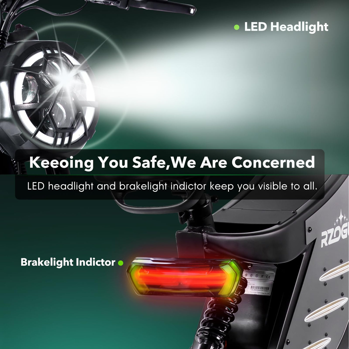 RZOGUWEX Elektrofahrrad, 20-Zoll-Offroad-EBIKE für Erwachsene mit abnehmbarem 48-V-25-Ah-Lithium-Ionen-Akku, doppelter hydraulischer Scheibenbremse mit geschmiedetem Mags-Rad