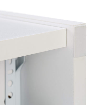 Relaxdays, weiß Nischenschrank, 2 Schubladen, für Bad, Küche, Wohnzimmer, platzsparendes Nischenregal, HBT 61,5x20x45 cm, 80% Faserplatte, 1 Stück