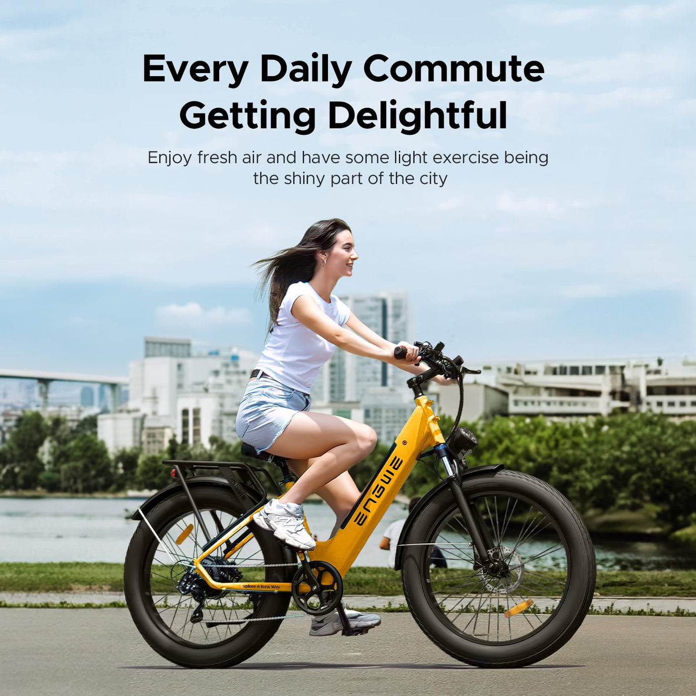 ENGWE E Bike Mountainbike Elektrofahrräder, Ebike 48V 16Ah Akku bis 150km, E-Bike mit 26x4 Zoll Fat Tire, Electric Bike 250W Motor Max. 25km/h, E26