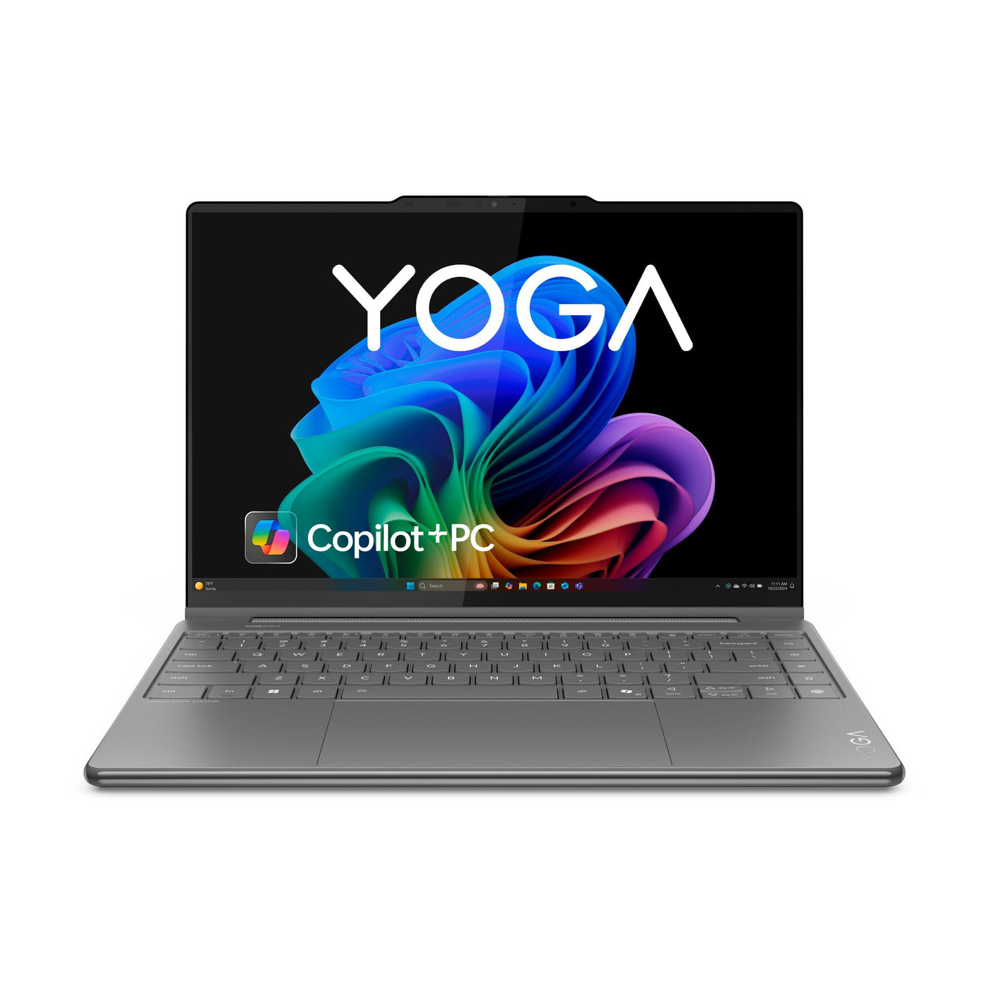 Lenovo Yoga 9i 2-in-1 Aura Edition Laptop | Copilot+ PC AI | 14" WQUXGA OLED Touch Display | Intel Core Ultra 7 | 32GB RAM | 1TB SSD | Intel Arc 140V Grafik | Windows 11 Home | QWERTZ | Luna Grau
