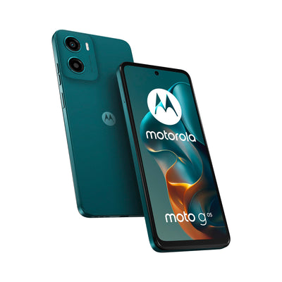 Motorola Moto g05 Smartphone (6,67"-FHD+-Display, 50-MP-Kamera, 4 GB / 64 GB, 5200 mAh, Android 15) Forest Green, inkl. Schutzcover [Exklusiv bei Amazon]