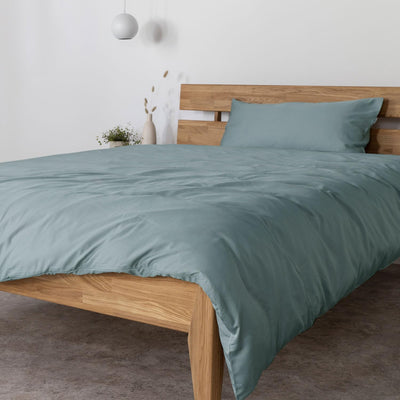 AGA.PIE Bambus Lyocell Bettwäsche-Set 135x200 + 80x40 cm - Salbei-Grün, 100% Bio Oeko-Tex 100, für Allergiker, Antibakteriell, Ganzjahres-Bettwäsche, Atmungsaktiv, Geruchshemmend, Besonders sanft