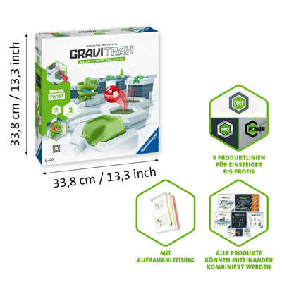Ravensburger GraviTrax Action-Set Twist 22576. Kombinierbar mit Allen Starter-Sets, Extensions und Elements, Konstruktionsspielzeug für Kinder ab 8 Jahren