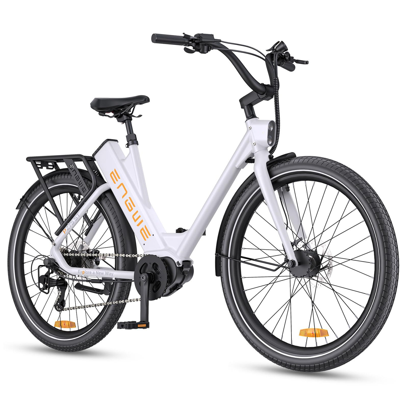 ENGWE E Bike Mountainbike, Ebike 260km Reichweite durch 36V 19.2Ah Akku, E-Bike 250W Mittelmotor Max 25km/h, Elektrofahrräder 27.5 * 2.4 Zoll Reifen, Pendler Elektrofahrrad für Erwachsene P275