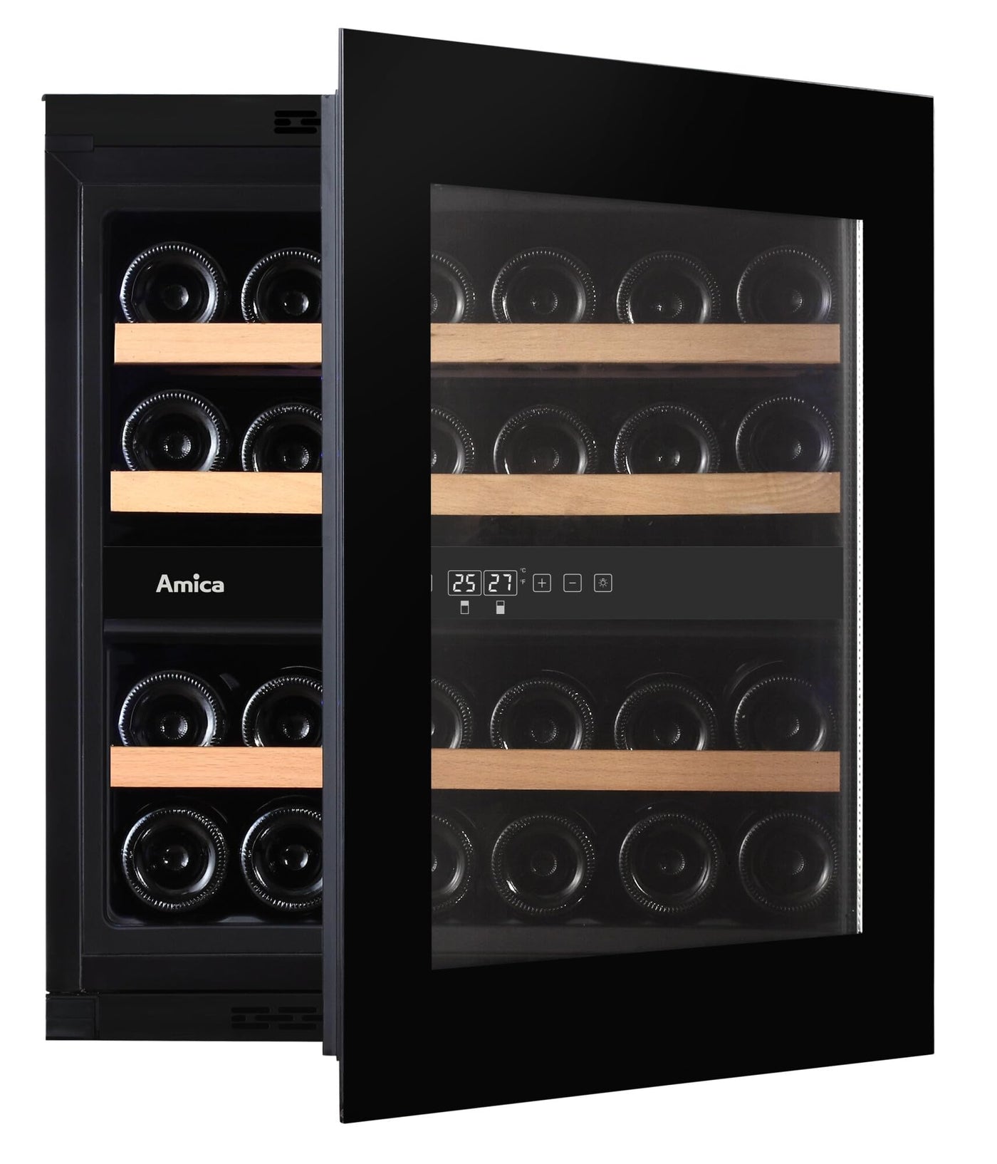 Amica WK 341 215 S Einbau-Weintemperierschrank, Anzahl Bordeauxflaschen (0,75 l): 26