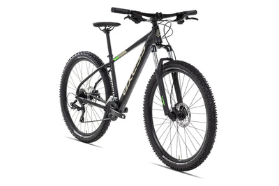 Axess Brash Mountainbike | MTB-Hardtail | 16-Gang Schaltung | Hydraulische Scheibenbremsen, Farbe:matt Black, Rahmengröße:14 Zoll, Laufradgröße:27.5 Zoll