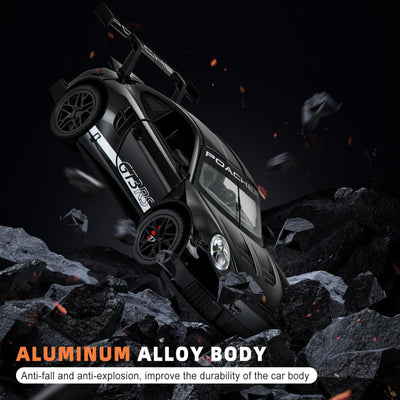 MODVKVK 911 GT3RS Modellauto 1:32, Spielzeugautos aus Druckgussmetall, Kinderspielzeugauto mit Ton und Licht mit Rückziehfunktion für Kinder ab 3 Jahren und Autosammler (Schwarz)