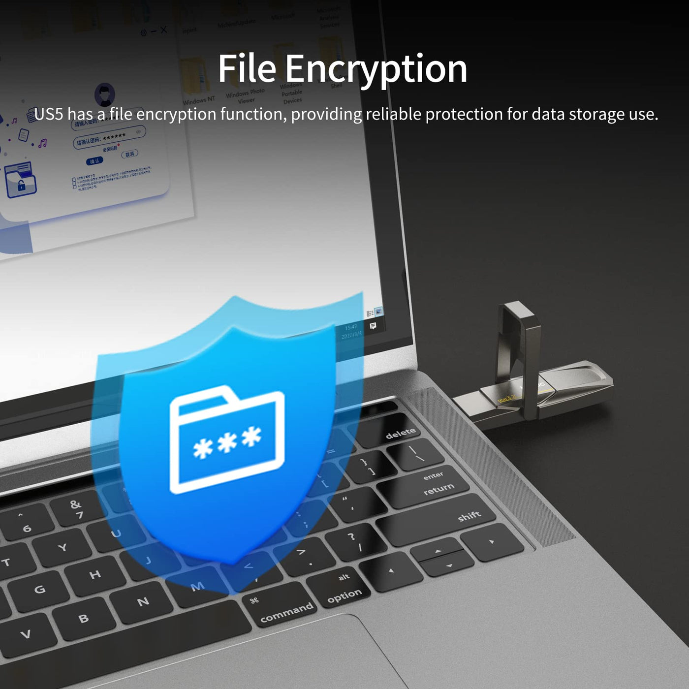 Netac US5 128GB Solid USB State Drive Externe tragbare SSD Typ-c und USB 3.2 Dual Interface Geschwindigkeit bis zu 550MB/s für Smartphone und Notebook Computer