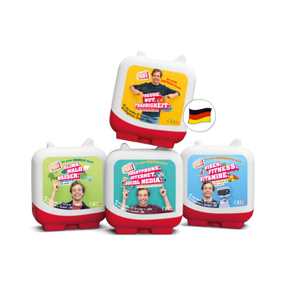 tonies Clever 4er Set Checker Tobi für Deine Toniebox, Wissens-Hörspiel für Kinder ab 8 Jahren, Spielzeit ca. 223 Minuten