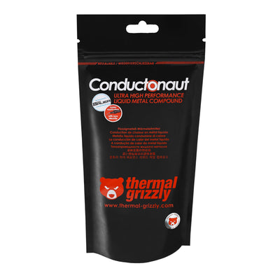 Thermal Grizzly - Conductonaut - 1 Gramm - Flüssigmetall-Wärmeleitpaste - Für Maximale Wärmeleitfähigkeit beim Overclocking von CPU/GPU