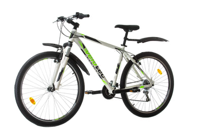 Multibrand Probike PRO 27.5 Zoll Fahrrad Mountainbike 21 Gang, Herren, Damen, Jungen geeignet ab 170-185 cm (Weiß Grün)