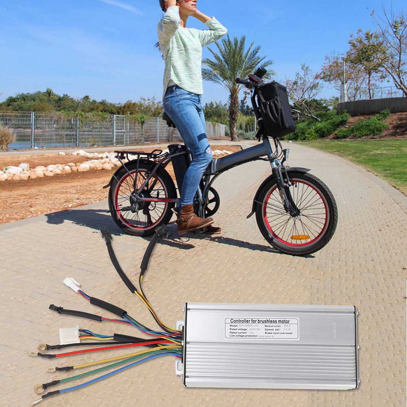 KIMISS Brushless Motor Controller, Zubehör für Mountainbike 48V Controller 1500W Elektrisch mit Bluetooth 36V 48V 1000W 1500W