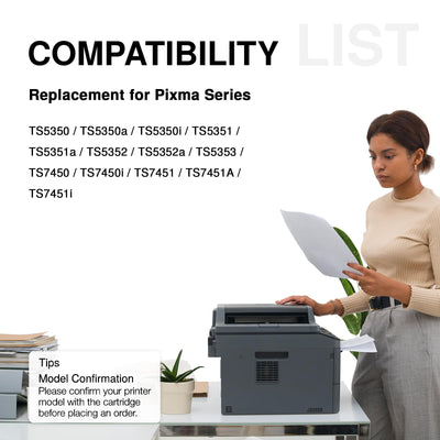 Economink PG-560XL Druckerpatronen Kompatible für Canon 560 560XL Patronen für Canon TS5350 TS5351 TS7450 TS7451 TS5352 TS5353 (1 Schwarz)