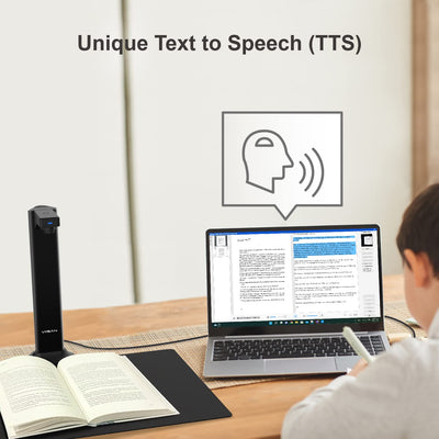 Viisan DL8 Dokumenten- Buchscanner. Max Scanbereich A3. 13MP Auflösung. Buchseiten Glätten & Aufteilen Auto-Scannen.Text-in-Sprache. OCR-Texterkennung. Windows & Mac