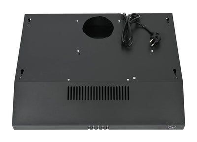 K&H Dunstabzugshaube 60cm, Unterbauhaube, LED, 200 m³/h, Energieklasse C, Metall-Fettfilter, UH01-60C-B (Schwarz)