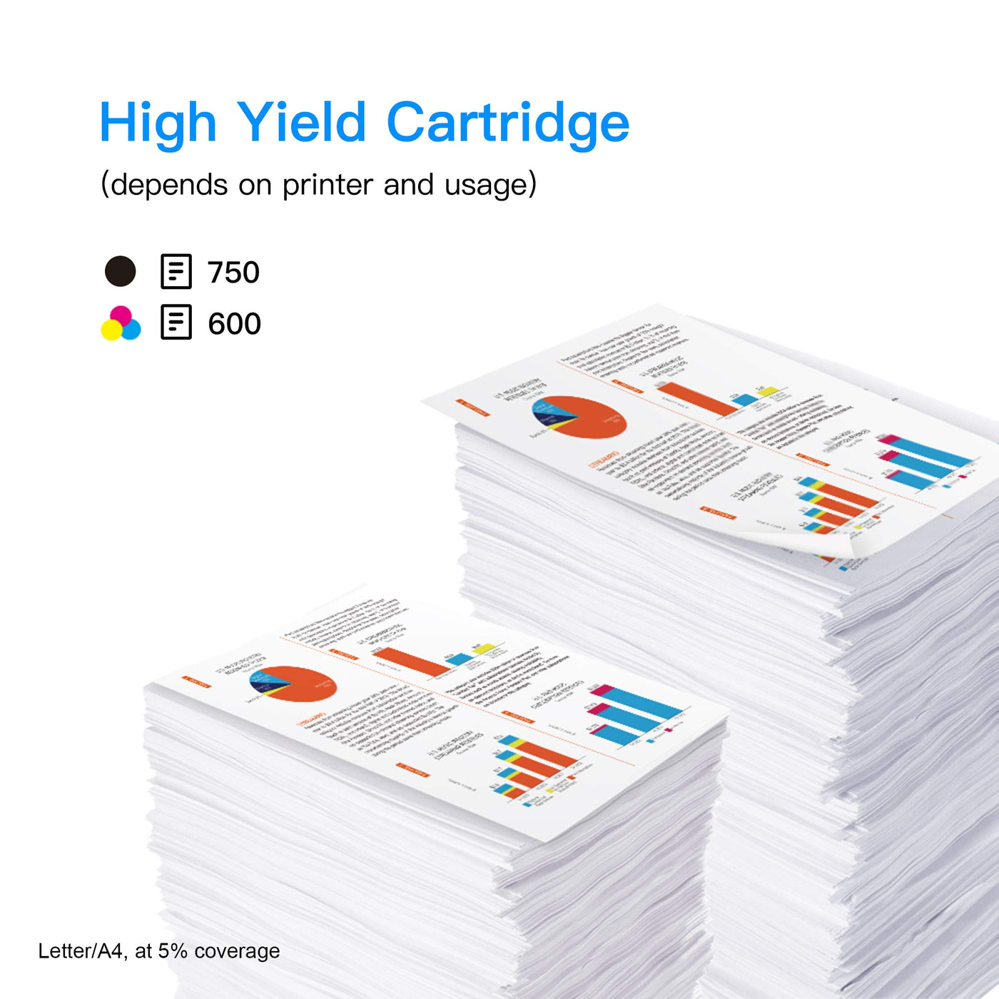 LxTek PGI-560XL CLI-561XL Multipack Tintenpatrone als Ersatz für Canon Druckerpatronen 560 561 für Pixma TS5350 TS5351 TS5352 TS5353 TS7450 TS7451 (Schwarz, Farbe, 2er-Pack)
