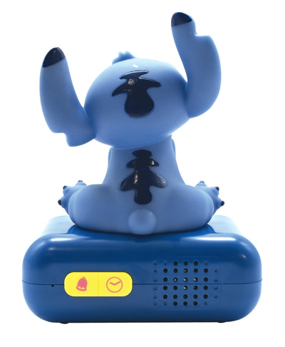 Lexibook, Disney Stitch, Nachtwecker, Sounds und Melodien, hintergrundbeleuchtetes LCD-Display, beleuchtet, Schlummerfunktion, Blau, RL800D