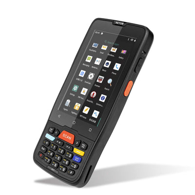 NETUM Handheld PDA Android 9.0 Terminal 2D Barcode Scanner LCD 4 Zoll Touchscreen mit WiFi 4G Bluetooth GPS PDA Barcode Reader