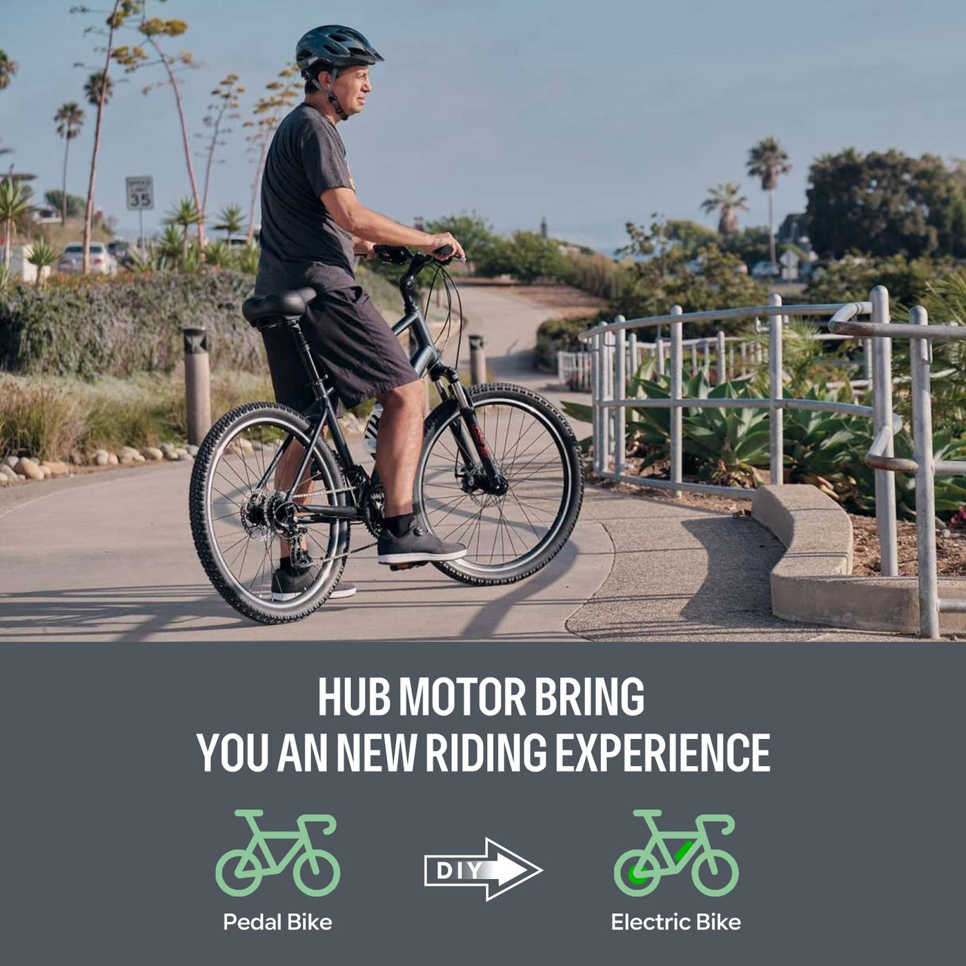 Varstrom 36V250W Ebike Umbausatz Bürstenloser Hinterradmotor für 26 Zoll Fahrrad mit Multifunktionellem 500C LCD Display, PAS Sensor, Regler- Elektrofahrräder Nabenmotor Kits