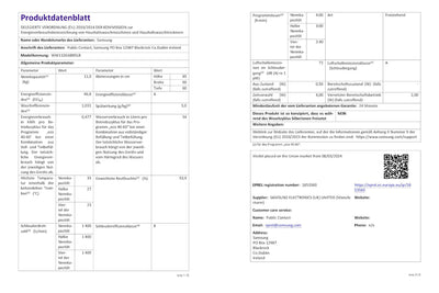 Samsung WW11DG6B85LBU2 Waschmaschine, 11 kg, 1.400 U/min, Extra energiesparend, EEK: A (-10%), AI Ecobubble, AI Wash, SuperSpeed 39 Min, AI Control, Schwarz