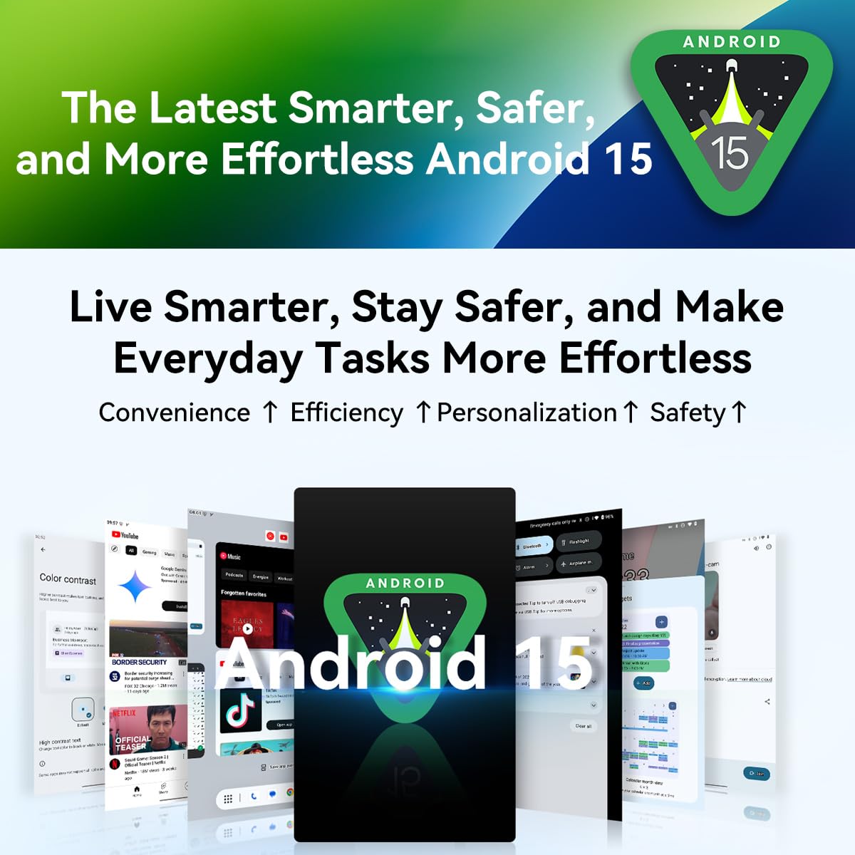 Blackview Tab90 WiFi (2025) Tablet Android 15, 12GB+128GB/2TB TF Octa Core, WiFi 5 Tablet PC 11 Zoll HD+ Display, 8200mAh, 13MP+8MP, Widevine L1, PC Modus, 3,5mm Klinke, 5G WiFi, OTG, FM, Schwarz