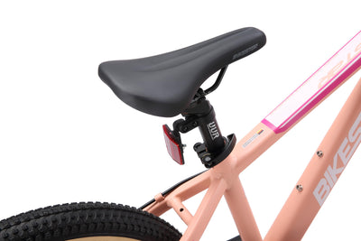 BIKESTAR Kinder Fahrrad Aluminium Mountainbike 21 Gang Shimano, Scheibenbremse ab 9 Jahre | 24 Zoll Kinderrad MTB | Berry