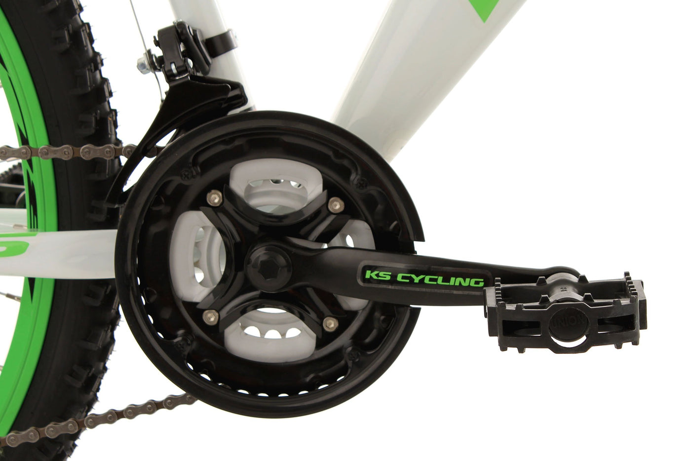 KS Cycling Mountainbike MTB Fully 26'' Bliss weiß-grün RH 47 cm