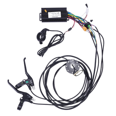 SABUIDDS 27.5 Zoll 36V 500W Ebike Vorderrad Umbausatz Kit E-Bike Nachrüstsatz mit HL Plus 36V 13Ah Akku DIY E-Bike LCD Display Electric Bicycle Umbausatz für 24" V-Brake Scheibenbremse Vorderrad Bike