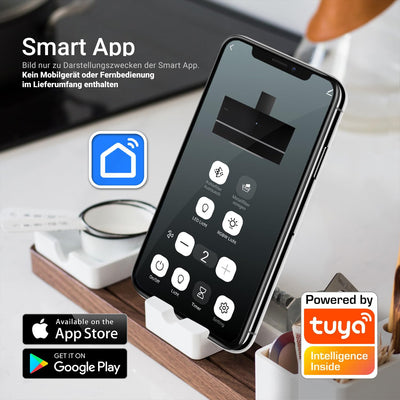 KKT KOLBE Dunstabzugshaube 90 cm | Wandhaube Kopffrei | Schwarz Glas | Smart WiFi App | Nachlaufautomatik | RGBW-LED | WLAN | SensorTouch Bedienung | EASY909SHCM