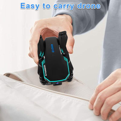 Drohne mit Kamera 720P HD für Kinder, WiFi FPV Drone für Anfänger, RC Quadcopter mit 2 Akku, Schwerkraft Sensor, 3D Flip Mode, Ein-Tasten-Start/Landung, Höhenhaltemodus, Headless Mode