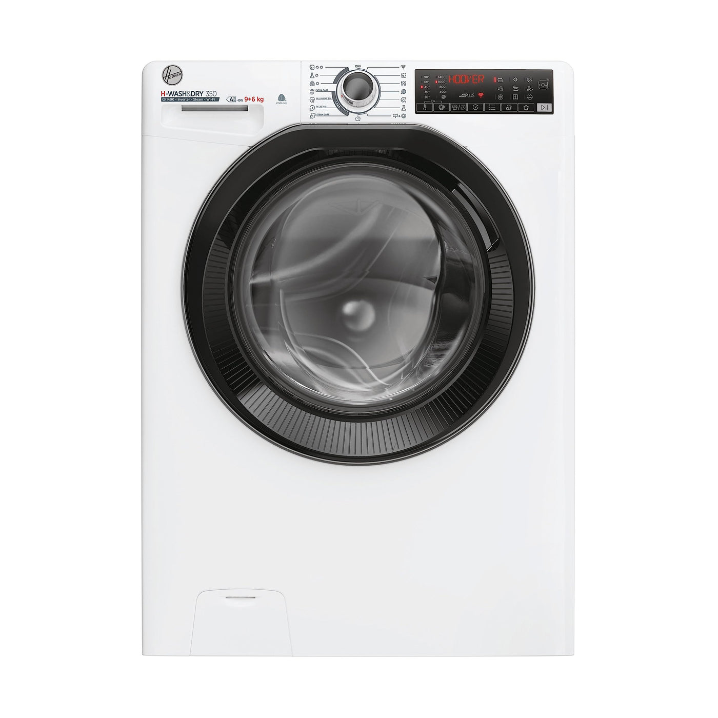 Hoover H-WASH&DRY 350 H3DPS4966TAMB6-S Waschtrockner/Energieeffizienzklasse D/A/Füllmenge Waschen 9 kg/Trocknen 6 kg/Active Steam Dampffunktion/Inverter Motor/WiFi & Bluetooth
