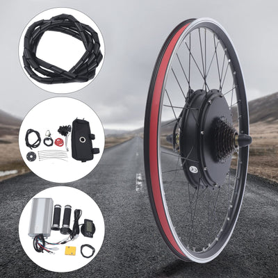 1500W 48V 26“ Hinterrad E-Bike Umbausatz,LCD Hinterrad E-Bike,E-Bike Umbausatz
