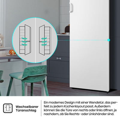 Hisense FV191N4AW2 Gefrierschrank/ TotalNoFrost/ SuperFreeze/ Türalarm/ Multiflow 360°/ BigBox/ 143,4 cm/ Gefrierteil 147 l/ 41 dB/ 205 kWh/Weiß