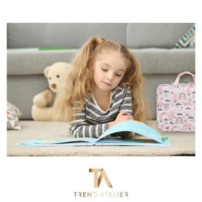 TA Trend Atelier Aufbewahrungs-/Transport-Tasche für tiptoi Bücher, Stift und Zubehör (Rosa-Lama)