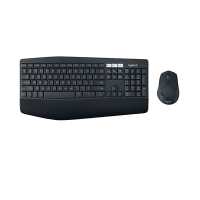 Logitech MK850 Performance Kabelloses Tastatur-Maus-Set, Bluetooth & 2.4 GHz Verbindung via USB-Empfänger, Multi-Device, 24 bis 36-Monate Akkuleistung, Handballenauflage, Int'l QWERTY-Layout - Schwarz