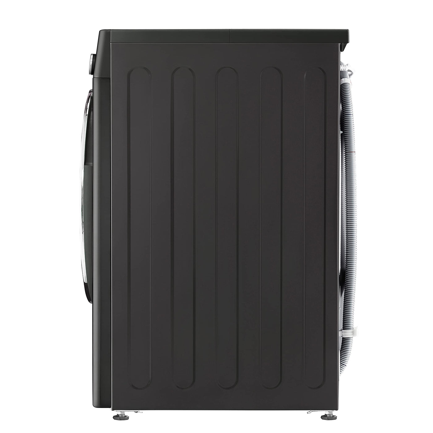 LG F4WV708P2BA, Klasse A, Frontlader-Waschmaschine 8 kg, Wi-Fi, AI Direct Drive, Tiefenreinigung mit Dampf, TurboWash 360°, TRIPLE A, Außentür aus gehärtetem Glas, 60x62x85 cm ꟷ Metallic Black Steel